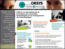 Aperu du site Orsys - formation informatique