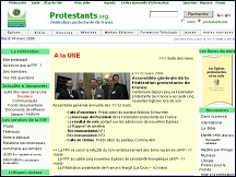 Aperu du site Fdration Protestante de France - Protestants.org