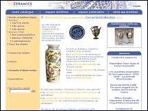 Aperu du site Ceramics Collector - objets art en cramique, faence et porcelaine