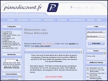 Aper�u du site Piano Discount - sp�cialiste du piano num�rique