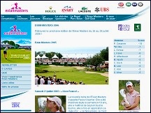 Aperu du site Evian Masters - tournoi de golf professionnel fminin