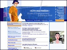 Aperu du site ACFA Multimedia - Etablissement Suprieur Technique priv  Montpellier