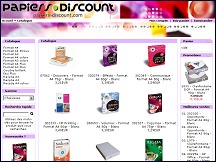 Aperu du site Papier Discount - fournitures papeterie, ramettes papier  prix discount