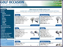 Aperu du site Golf Occassion - vente de clubs de golf d'occasion