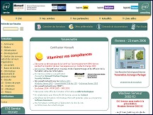 Aper�u du site Formation informatique - ENI Service, centre de formations informatiques