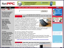Aperu du site NetPPC - Pocket PC et Windows Mobile, accessoires PDA, GPS
