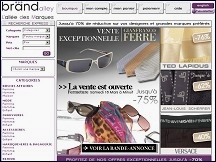 Aperu du site Brandalley - articles de luxe, marques, mode  prix discount