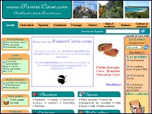 Aperçu du site Panier Corse - produits du terroir corse