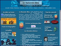 Aperu du site Bananier Bleu - jazz en Guadeloupe et en Martinique