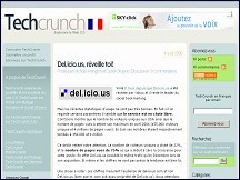 Aperu du site TechCrunch France - toutes les nouvelles tendances du web