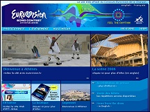 Aperu du site Eurovision - concours Eurovision de la chanson