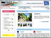 Aperu du site Villas du Monde - locations saisonnires, villa de vacances