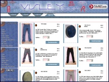 Aperu du site Visley - destockage jeans de marques