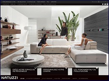 Aperçu du site Natuzzi - canapés et meubles du salon en cuir, deco design italien