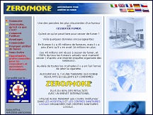Aper�u du site Zerosmoke - autoth�rapie pour arr�ter de fumer
