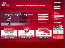 Aperçu du site Virgin Mobile France - forfaits mobiles SMS illimités