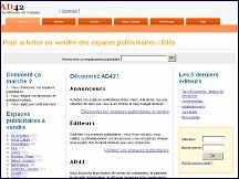 AD42 - publicit� internet, gestion espaces publicitaires