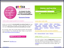 Aperu du site Gootza, annuaire de recommandations