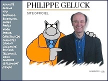 Aperu du site Philippe Geluck - dessinateur bandes dessines, animateur tl