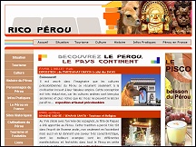 Aperu du site Rico Peru - guide de voyage pour dcouvrir le Prou