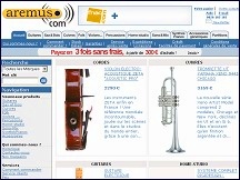 Aperu du site Aremus - instruments et accessoires de musique