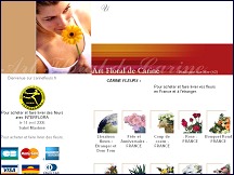 Aperu du site Carine Fleurs - vente de fleurs en ligne