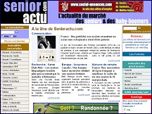 Aperçu du site Seniors : toute l'actualité du marché des seniors