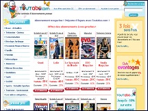 Aperu du site Toutabo - abonnement journaux et magazines  prix rduits