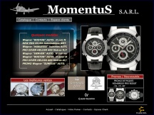 Aperçu du site Momentus - montres aviateur, montres plongée, chronographes