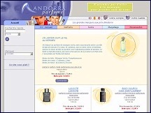Aperu du site Andorra Parfums - grandes marques de parfums aux prix d'Andorre