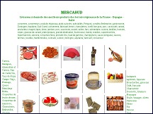 Aperu du site Mercasud - produits du terroir de France, Espagne et Italie