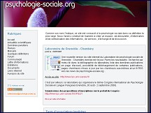 Aperçu du site Psychologie Sociale