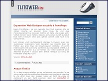 Aperu du site Tutoweb - tutoriels et dossiers pour les webmasters