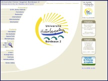 Aperçu du site Universite Victor Segalen Bordeaux