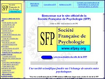 Aperu du site Socit franaise de psychologie