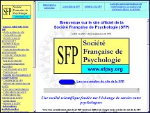 Aperçu du site Société française de psychologie