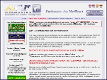 Aperu du site Association des Casinos Francophones - affiliations casino