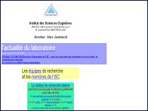 Aperçu du site Institut des Sciences cognitives