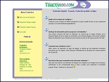 Aperu du site Traduinoo - traduction gratuite en ligne