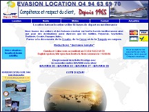 Aperu du site Evasion Location - location bateaux et voiliers