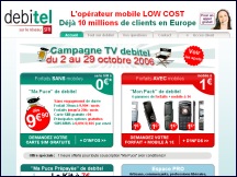 Debitel - forfaits mobiles GSM sans mobile, carte puce gratuite