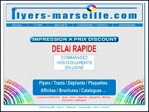 Aperçu du site Flyers Marseille - impression flyers, tracts, dépliants