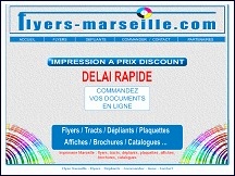 Aper�u du site Flyers Marseille - impression flyers, tracts, d�pliants