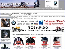 Aperu du site Futurmoto - accessoires et quipements motos BMW