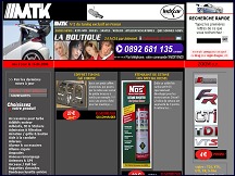 Aperu du site MTK Tuning - accessoires tuning pour votre auto
