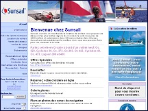 Aper�u du site Sunsail - location de voiliers et yachts, croisi�res � la voile