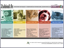 Aperu du site Zubial - produits vtrinaires pour chiens et chats