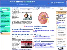 Aperçu du site Prévention santé Essentielsante.net