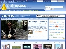 Aperu du site Dailymotion - partagez vos vidos en ligne