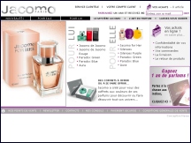 Aperçu du site Jacomo - parfums et cosmétiques pour hommes et femmes